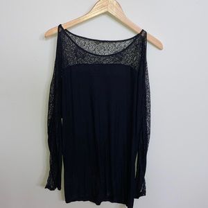 Express, Lace Sleeve Top, Large